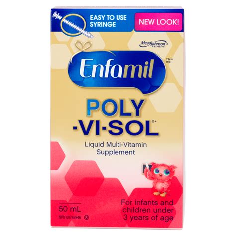 Enfamil Poly-Vi-Sol Liquid Multi-Vitamin Supplement, 50 ml - WeShine.ca ...