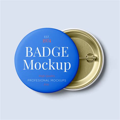 Round Badge Mockup Free Download | Resource Boy