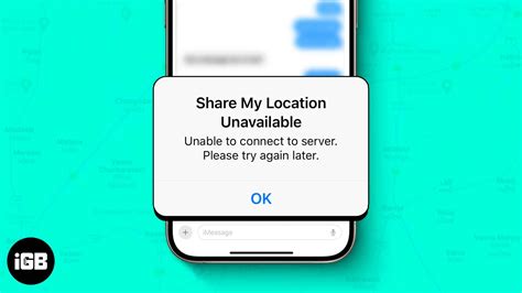Share Location Unavailable Iphone