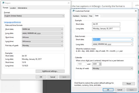 Image result for InDesign Date Format