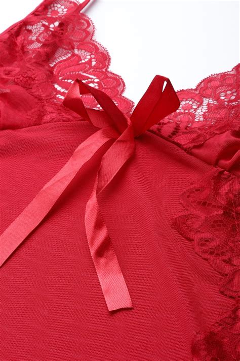 Burgundy babydoll with satin – mslingies