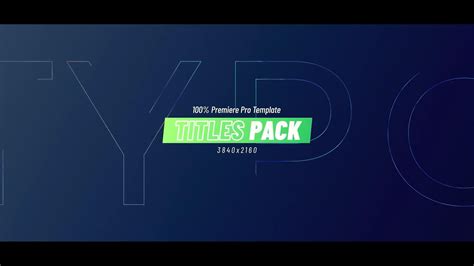 50 Cinematic Premiere Pro Titles Pack - Modern Video Editing Text ...