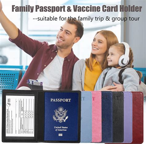 Buy Travel Passport Wallet Passport and Vaccine Card Holder Combo ...