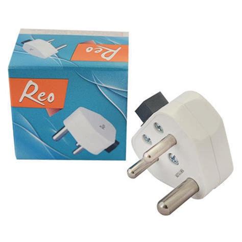 Buy REO Polycarbonate 16A 3 PIN PLUG TOP (White) Online at Low Prices ...