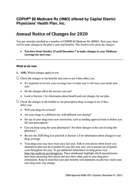 Fillable Online 2020 $0 MedicareRxHMOANOCFINAL. Accessible PDF Fax ...