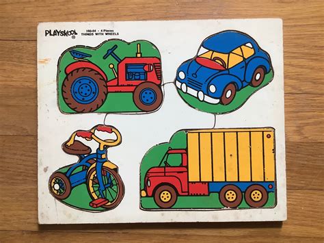 Playskool Things With Wheels Board Puzzle - Etsy