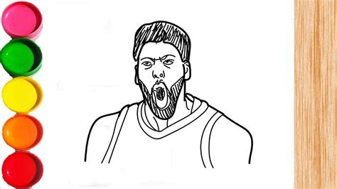 How to Draw Anthony Davis Step by Step - YouTube