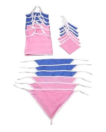 Buy SRUSHTI CREATION Baby Cotton Super Soft Thin Strap Jhabla Combo Set ...