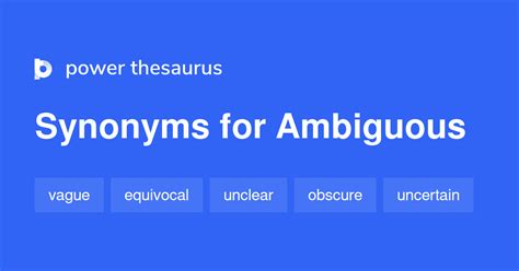 Ambiguous Synonyms 的图像结果