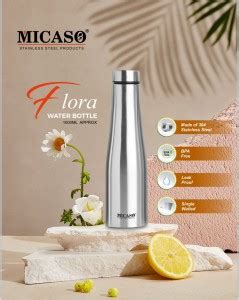 MICASO Flora Summer Steel Leak-Proof Water Bottle for Office & Kids ...