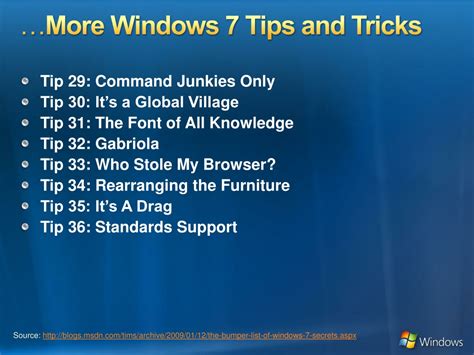 Windows 7 Tips 的图像结果