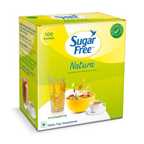 Buy Sugar Free Natura, 100 Sachet | Equivalent to Sweetness from 1Kg ...