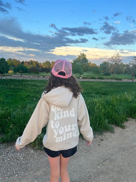 Kind Mind Standard Hoodie- Sand – Kind Mind Club