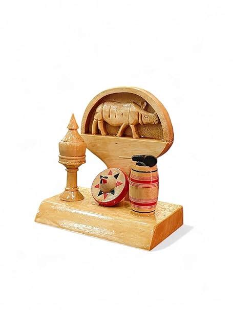 Assam Traditional Wooden Memento | Handcrafted Decor with 1-Horned ...