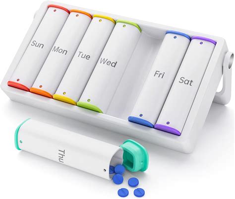 Amazon.com: Weekly Pill Organizer 2 Times a Day, KOVIUU Large Travel ...