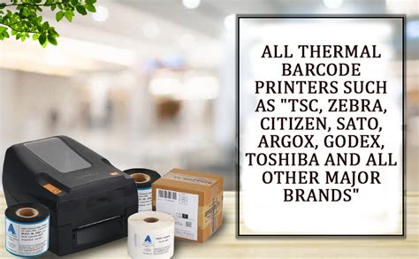 Accutrac 55 X 300 Meters Thermal Transfer Barcode Labels Ribbon Super ...