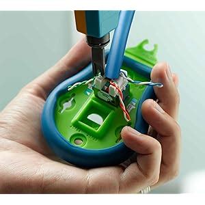 Leviton 61110-BL6 Extreme Quick Port Connector, Blue, 25-Pack : Amazon ...