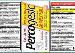 Image result for Ingredients in Percogesic
