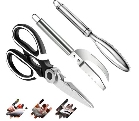 Buy Fish Scale Remover | Easy Fish Cleaning Tools - Steel Scraper ...