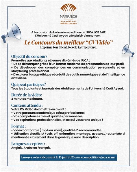 Cadi Ayyad University Launches Second Edition of UCA Regional Job Fair