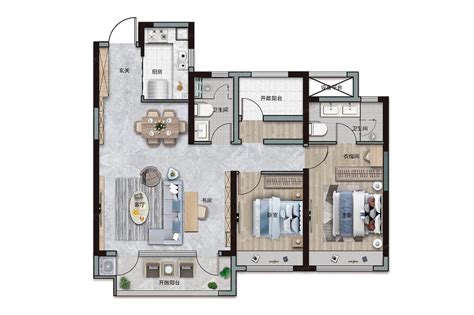 119平米三居室的现代风格案例，全包只花10万！-荣和大地装修 - 房天下装修知识