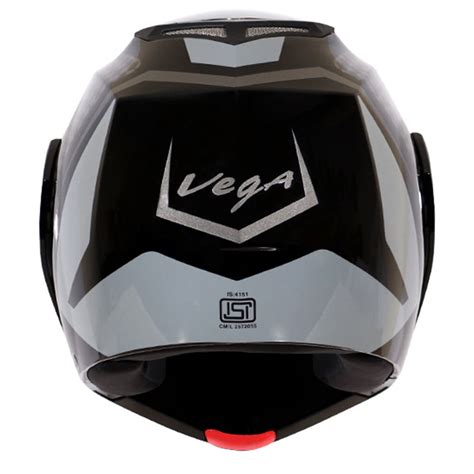 Vega Crux Dx Checks Black Silver Helmet | Shop Helmets at BIKERSTORE.IN ...