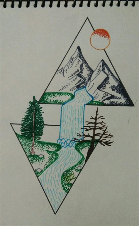 Image result for Nature Drawing Sample