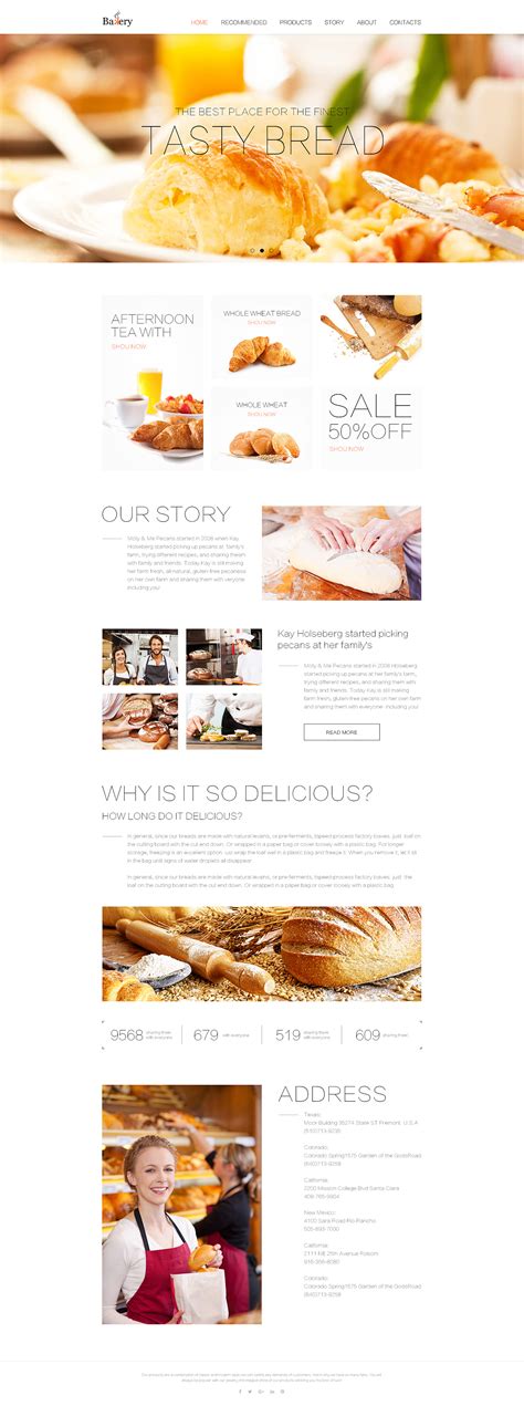 面包页面设计|网页|企业官网|小不高兴 - 原创作品 - 站酷 (ZCOOL)