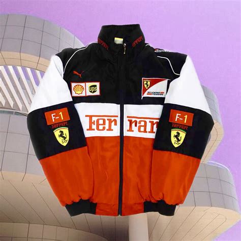 Vintage color block ferrari f1 jacket formula 1 bomber jacket 90s y2k ...