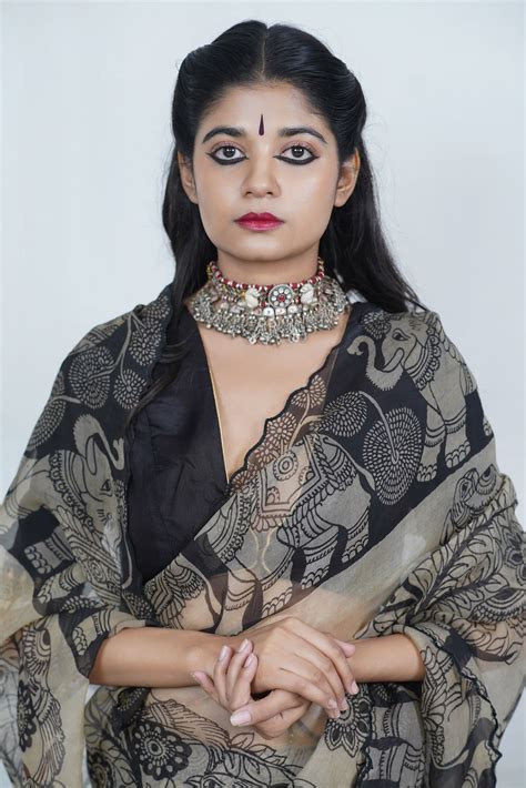 Meera Authentic Pen Kalamkari Saree | Indian Wedding Sarees | Ayush ...