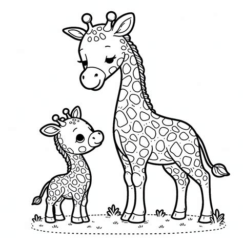 Giraffe Coloring Pages 🦒: 14 Free Printable Sheets
