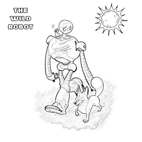 The Wild Robot Coloring Pages Printable