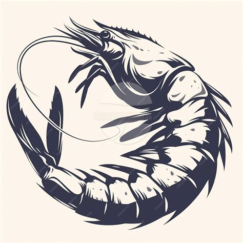 Premium Vector | Tiger Prawn Swimming Backwards