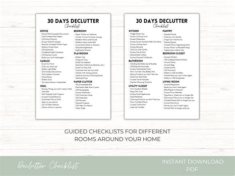Image result for Declutter Checklist