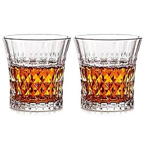 Crystal Glasses for Spirits Whiskey Scotch, Bourbon Old Fashioned Glass ...