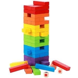 Buy Mashes MashesWooden Blocks Stacking & Balancing Tower Games for ...