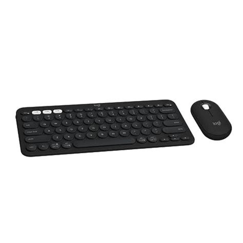 Black Logitech Pebble 2 Combo | Wireless Keyboard and Mouse | Quiet and ...