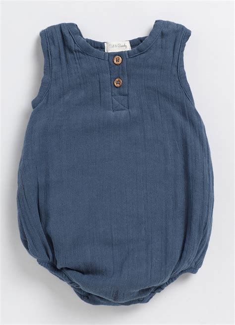 Cot & Candy Baby Navy Romper-Solid-Organic Cotton-For Infants-Extra 5% ...