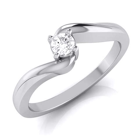 Jewelove™ Rings SI IJ / Women's Band only 10-Pointer Platinum Diamond ...