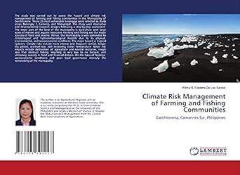 Climate Risk Management of Farming and Fishing Communities : Wilma B ...