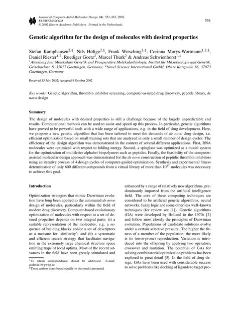 Image result for Genetic Algorithm Molecules