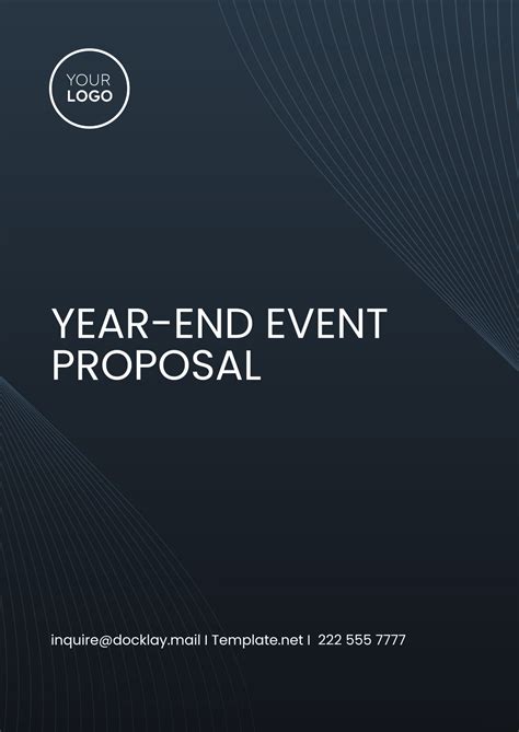 Free Christmas Event Proposal Template to Edit Online