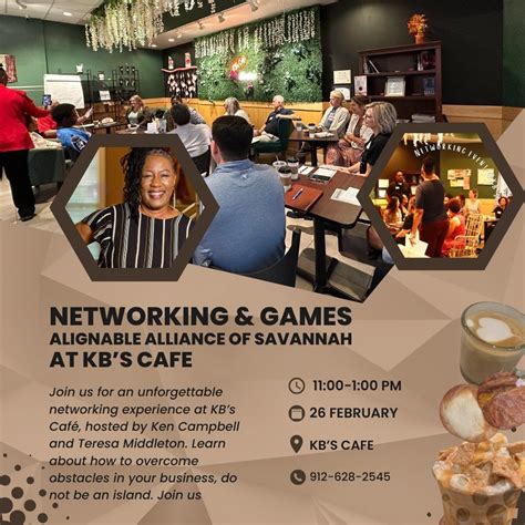 Networking & Games with Alignable Alliance of Savannah, KB's Cafe ...