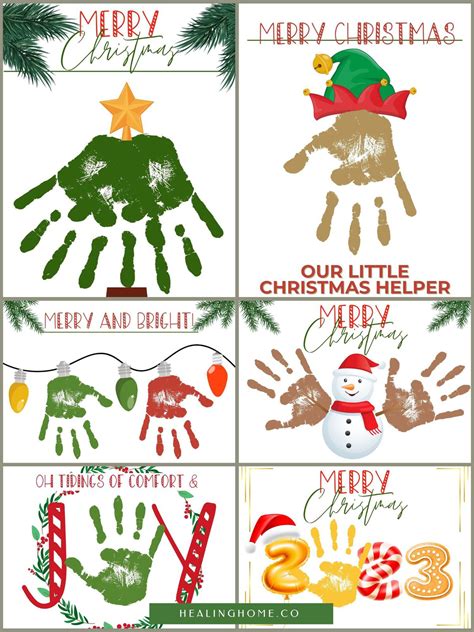 10 Easy Christmas Handprint Craft Ideas | Healing Home