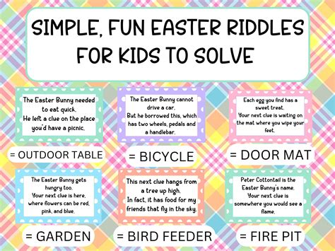Outdoor Easter Scavenger Hunt丨easter Scavenger Hunt Clues丨easter Scavenger Hunt Riddles丨eater ...