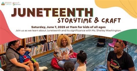 Juneteenth Story Time & Craft, 274 Main St, Hackensack, NJ, United ...