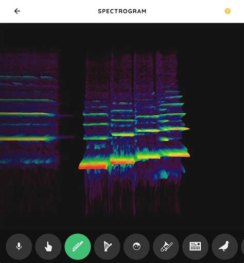 Chrome Music Lab Spectrogram 的图像结果