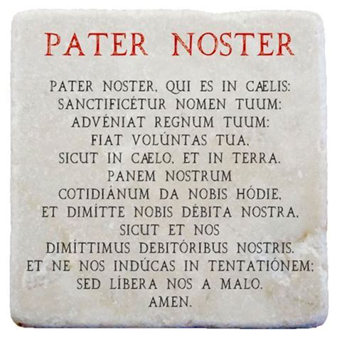 Marmo Pater Noster (cod.11A1) - Gruppo Lozzi Editori