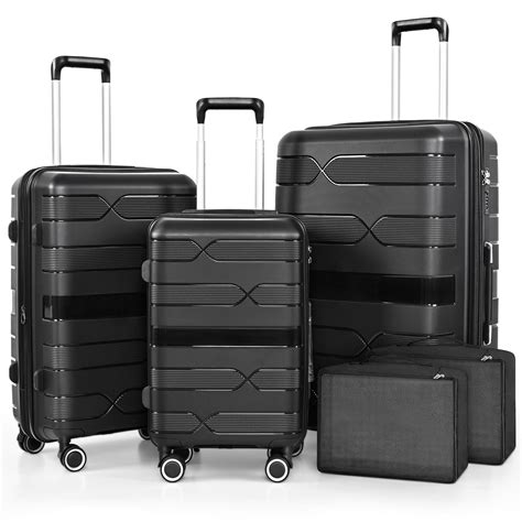 AROGAN 3 Piece Luggage Sets, Hard Shell Suitcase with Spinner Wheels ...