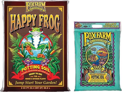 Amazon.com : FoxFarm Happy Frog Potting Soil, 2cu ft, and Ocean Forest ...